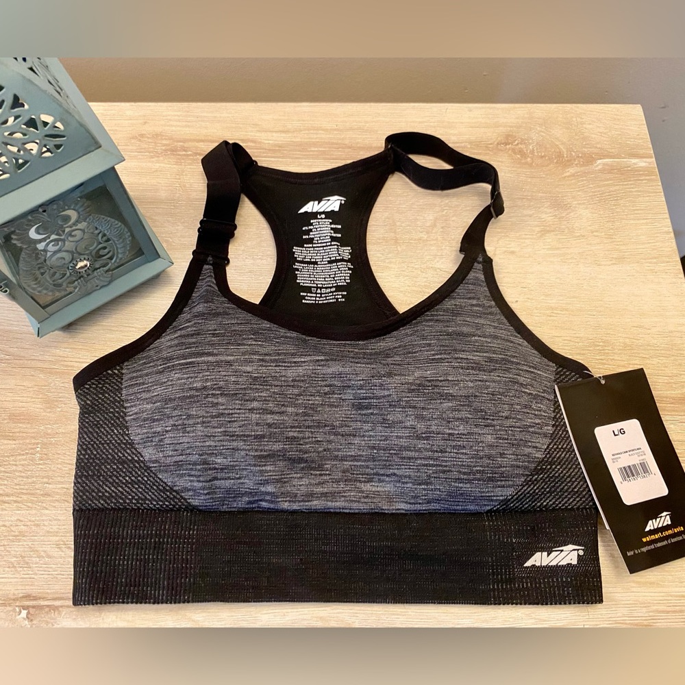 NWT Black Avia Sports Bra